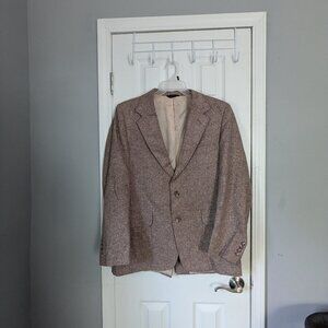 Repp, LTD Suit Jacket, Oversized, Blazer, Peach, Cream, 2 Button